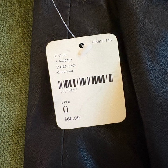 Free People Black Leather Skirt - Picture 4 of 6